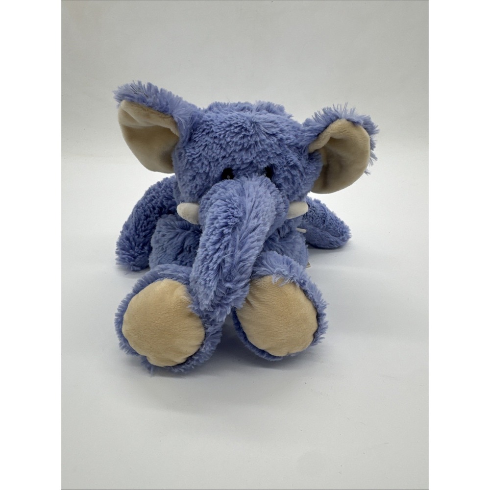 15" Cozy Hugs Purple Elephant Warm Cuddles Plush Stuffed Heat and Feeze